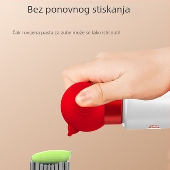 Vakuumski ispraživač zubne paste za kupaonicu, kompatibilan sa svim nastavcima paste, sredstvo za čišćenje lica, ručno odvojivo čišćenje