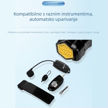 Jianshi W-06 Instrumentalni kondenzacijski mikrofon, kardioidni, 20 Hz–20 kHz, ugrađena baterija 12 sati