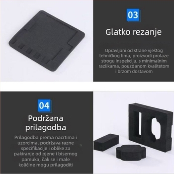 Visoko gusto EVA pjena – antistatika, vatrootporan rolni materijal s prilagođenom obradom (gustoća 86)