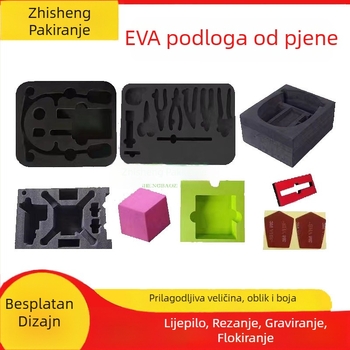 Eva pjena ulošak za kutije alata i kutije za kozmetiku, dvobojna unutarnja pločica za oblikovanje, tisak, gustoća 18-70, branda Zhisheng packaging
