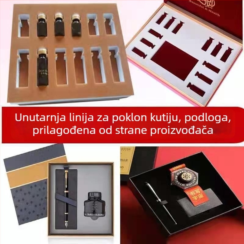 Eva pjena ulošak za kutije alata i kutije za kozmetiku, dvobojna unutarnja pločica za oblikovanje, tisak, gustoća 18-70, branda Zhisheng packaging