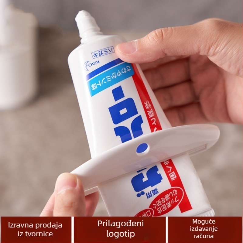 Klip za istiskivanje paste za zube, japanski stil, 2 paketa, ručna funkcija — KM marka, bez uvoza