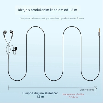K30 mobilni karaoke mikrofon – 2-u-1 headset mikrofon za telefon, bežični, omnidirekcionalan, frekvencijski odziv 10010