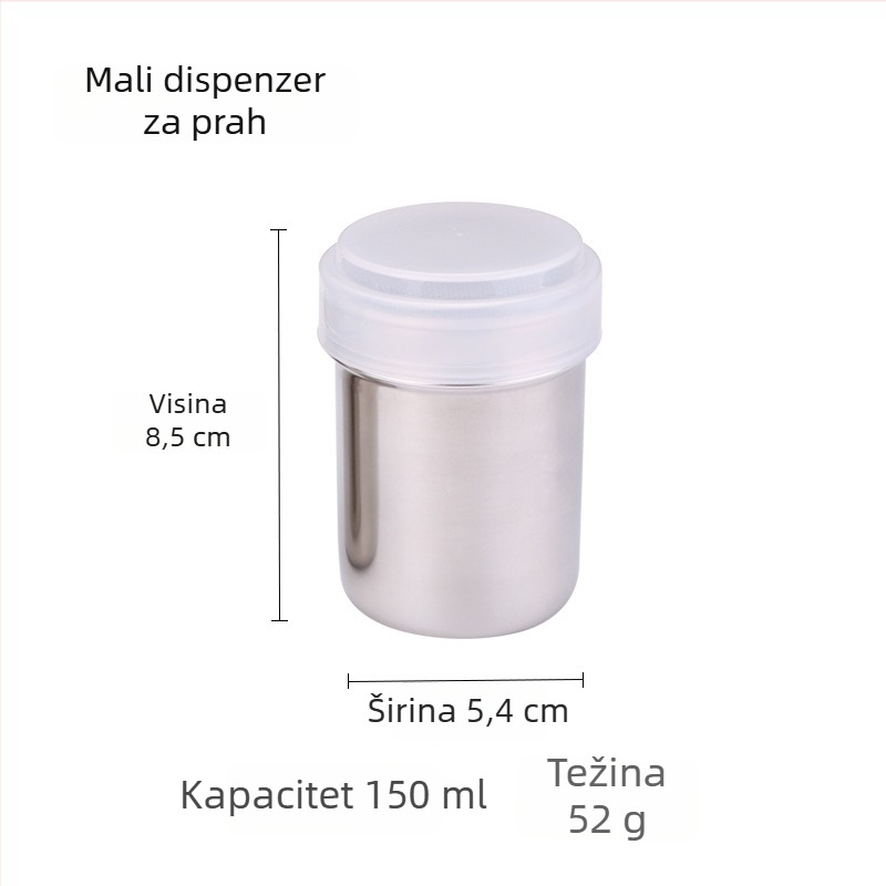Sito od nehrđajućeg čelika 304 za prahove: matcha, kakao, kava, brašno za pečenje i šećer