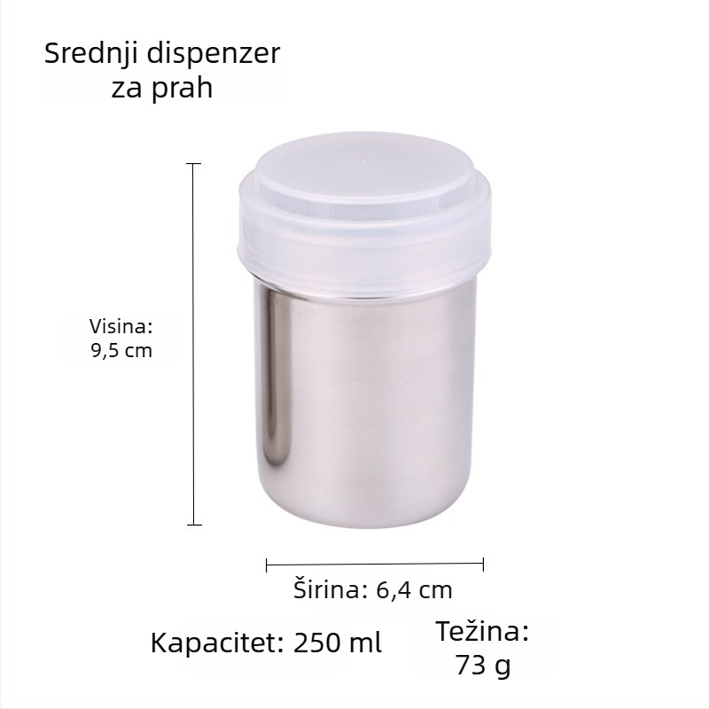 Sito od nehrđajućeg čelika 304 za prahove: matcha, kakao, kava, brašno za pečenje i šećer