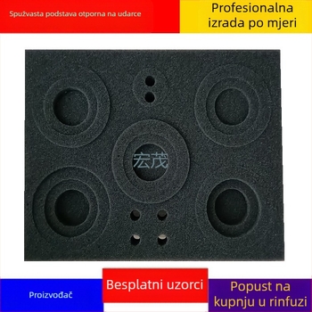 Spužvasti ulošak s ljepivom stražnjom stranom za ublažavanje udara u pakiranju kutije alata