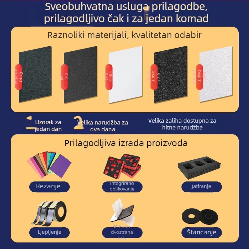 Bijela perlna pamuk podstava s plišanim dodacima za kutiju za pakiranje igračaka, unutarnja navlaka od perlne pamuke, zaštitni pamuk, rola perlne pamuke, izrađeno po narudžbi