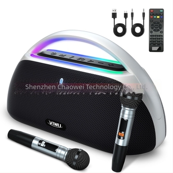 Prijenosni Bluetooth zvučnik za karaoke, 100W, IPX5 vodootporan, Bluetooth 5.3, ugrađena baterija 6000mAh, frekvencijski raspon 100Hz-20kHz