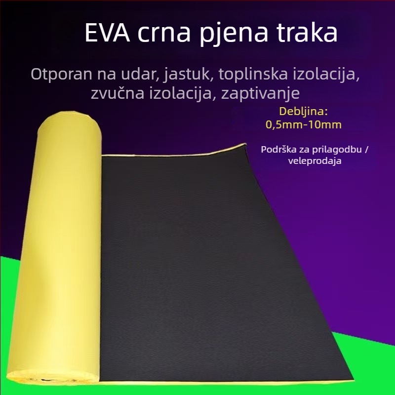 EVA pjena list s ljepilom na stražnjoj strani, materijal EVA, gustoća 50 kg/m³, marka Blue Fir