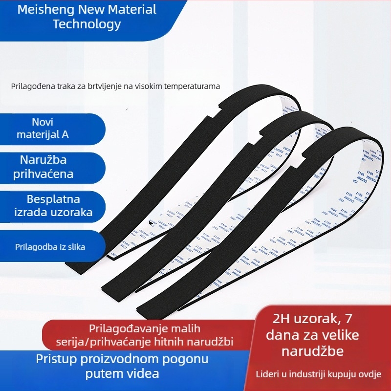 EPDM plamenootporna EVA pjena brtvna traka, anti-aging, otporna na visoke temperature, ublažava udarce, visoke gustoće