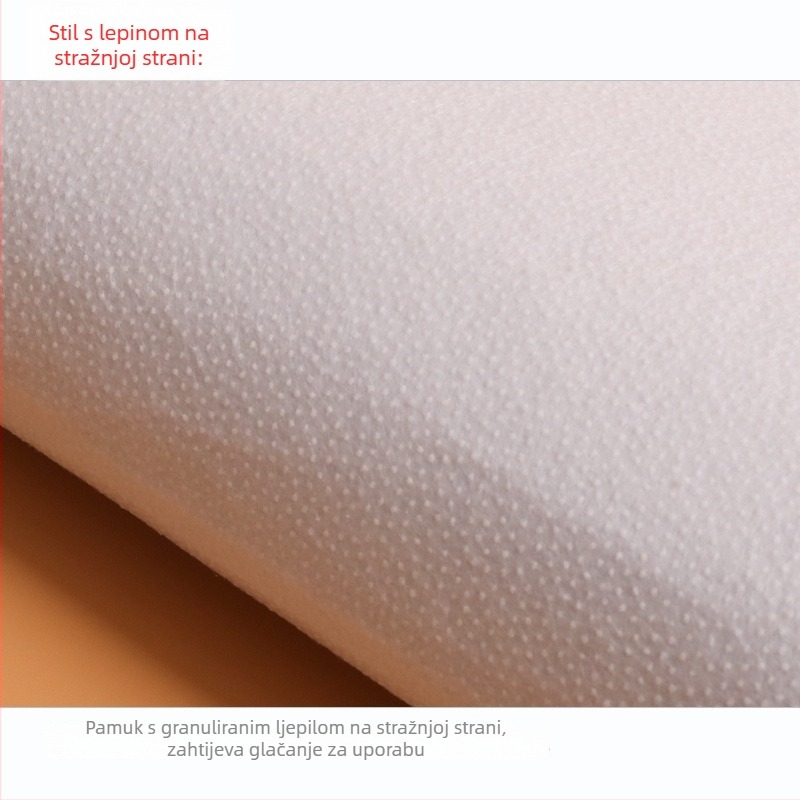 Samoadhezivna pamukova navlaka za DIY podlogu odjeće i torbi – jednostrana, debela, 80–400 g