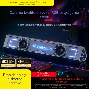 Desktop Bluetooth zvučnik s USB napajanjem, Bluetooth 5.3, raspon frekvencija 100 Hz–20 kHz, SNR ≥85 dB, snaga 6 W