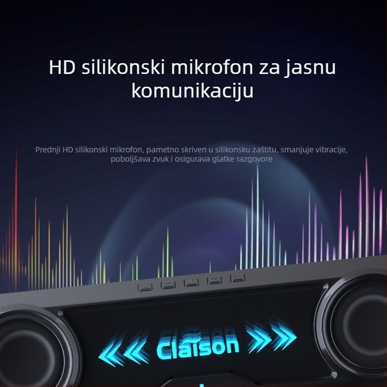 Desktop Bluetooth zvučnik s USB napajanjem, Bluetooth 5.3, raspon frekvencija 100 Hz–20 kHz, SNR ≥85 dB, snaga 6 W