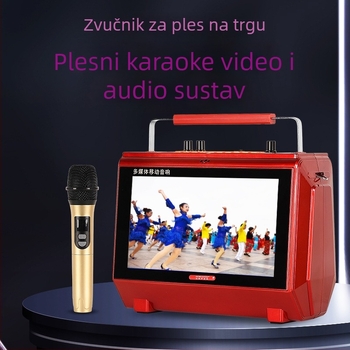 Prenosni Bluetooth zvučnik s ugrađenim zaslonom za vanjsku upotrebu