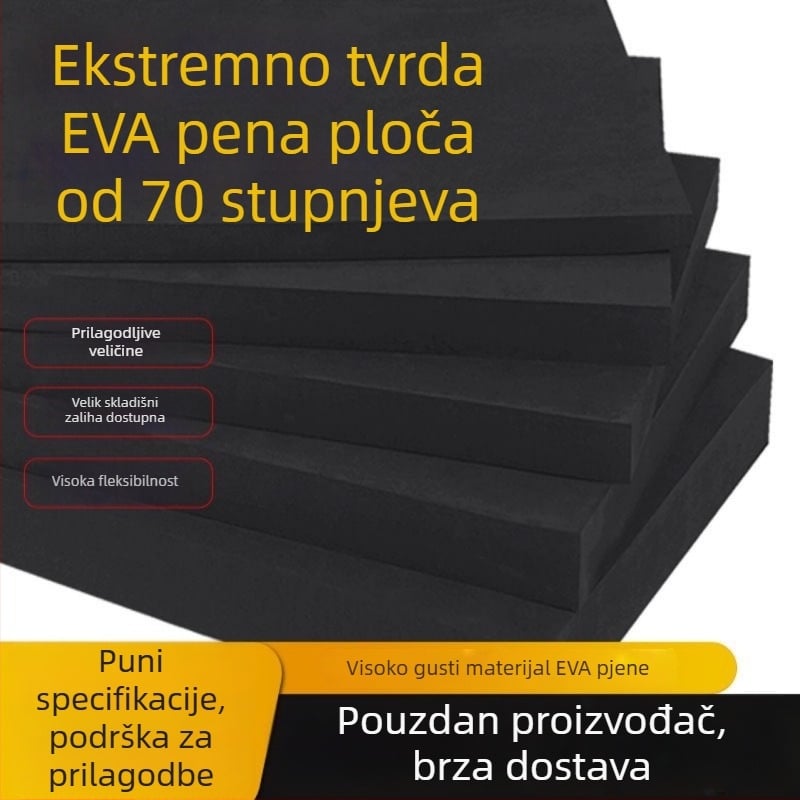 EVA pjena ploča, visoka gustoća, otporna na udarce i tlak, Gustoća 70, Debljina 1–60 mm