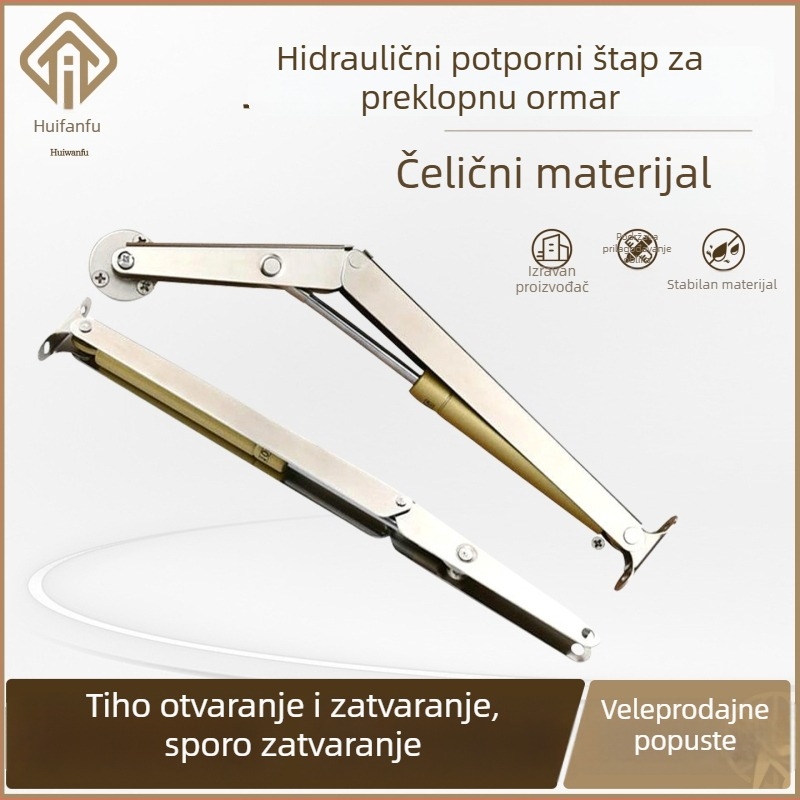 Gasna opruga za vrata ormara — 201 nehrđajući čelik, model Xk1206, univerzalna primjena, moderni minimalistički stil