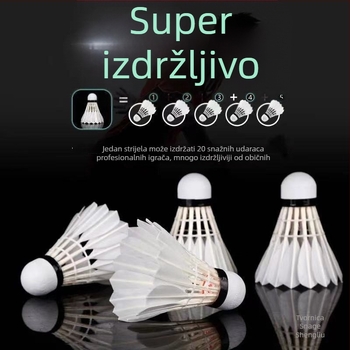 Badminton shuttlecocks 12 komada / 6 komada, Izdržljive za vanjski trening i natjecanja; Porijeklo: Kina; Zemlja/Regija porijekla: Huizhou, Guangdong; Gustina: Drugo; Materijal: Drugo