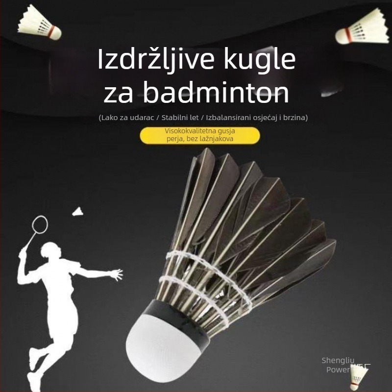 Badminton shuttlecocks 12 komada / 6 komada, Izdržljive za vanjski trening i natjecanja; Porijeklo: Kina; Zemlja/Regija porijekla: Huizhou, Guangdong; Gustina: Drugo; Materijal: Drugo