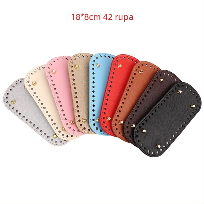 Hongruida PU kožna baza s križnim uzorkom za DIY pletenu torbu – proljeće 2025 izdanje, prozračna i olakšavajuća teret prtljage