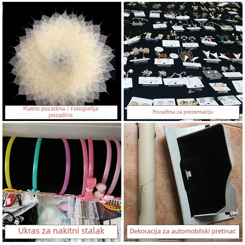 Samozaljepiva baršunasta flokirana tkanina za kutiju za prstenje – Materijal: Vuna; Marka: Other