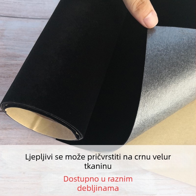Samozaljepiva baršunasta flokirana tkanina za kutiju za prstenje – Materijal: Vuna; Marka: Other