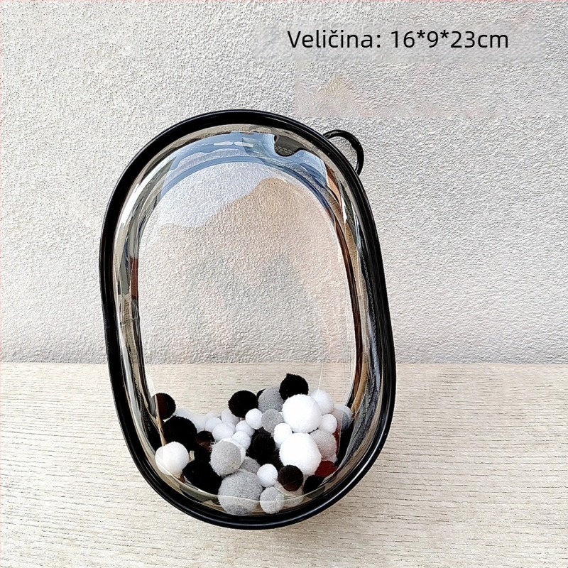 Prozirna PVC torbica za prikazivanje i pohranjivanje malih lutaka (10–20 cm) – prašinu štiti, viseći organizator