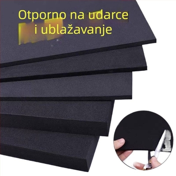 Set jastučića za pretinac baterije s bezljepljivim podloškama, amortizacijskim blokom i pjenastim bufferom; 2 kom + 1 kom; debljine 5/10/15/20 mm; rezanje za prilagodbu