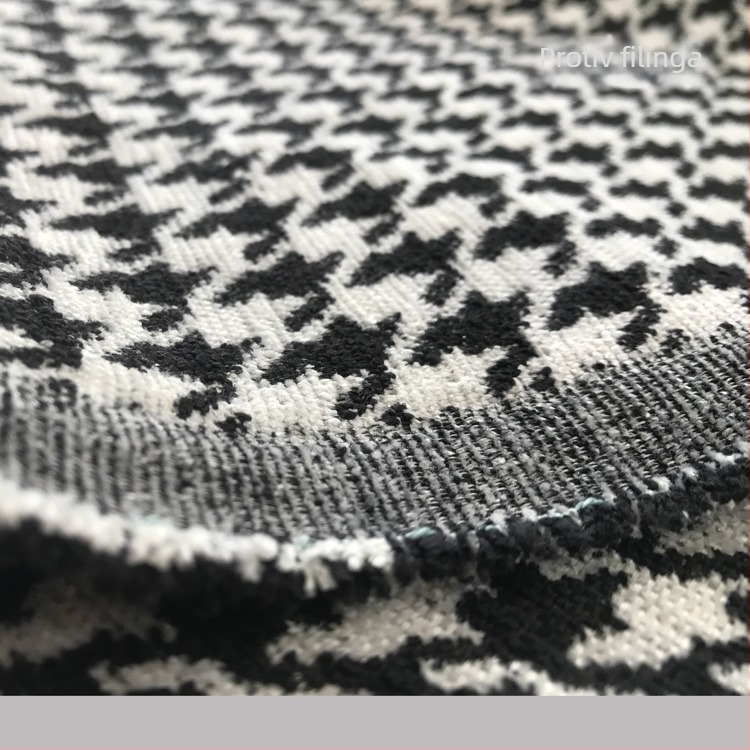 Kanapa tkanina Chenille, uzorak Houndstooth, američki stil - Anti-Pilling Thickened, Materijal: Miješani; Podrijetlo: Kina (kontinentalna); Marka: Drugo