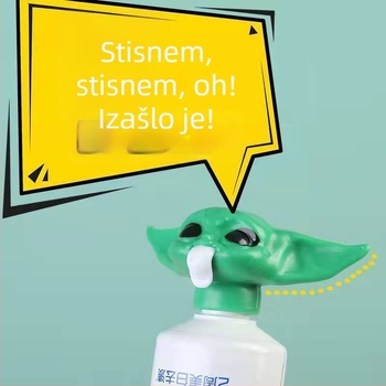 Stlačivač paste za zube - glava Baby Yoda, slatka Yoda beba dizajn, 3×7, Marka yt, Podrijetlo Yiwu