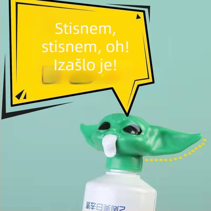 Stlačivač paste za zube - glava Baby Yoda, slatka Yoda beba dizajn, 3×7, Marka yt, Podrijetlo Yiwu