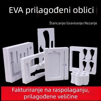 Obrada EVA unutarnje obloge za kozmetičku ambalažu: žljebasto graviranje i izrez na matricu, debljina 1–100