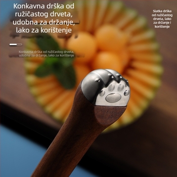 Sito za brašno od 304 nehrđajućeg čelika s drvenom drškom, mreža 40, za pečenje
