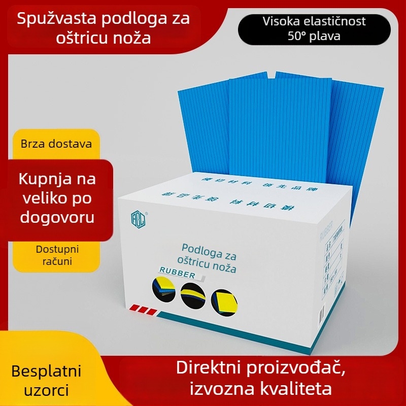 Plavi EVA pjenasti podlog za pozicioniranje noža kalupa, visoka elastičnost, 50°