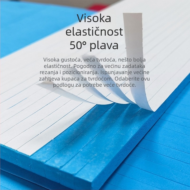 Plavi EVA pjenasti podlog za pozicioniranje noža kalupa, visoka elastičnost, 50°