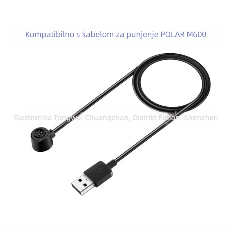 POLAR M600 Punjački kabel i dok za pametni sat, sučelje POGOPIN, kompatibilno s POLAR M600, model M600