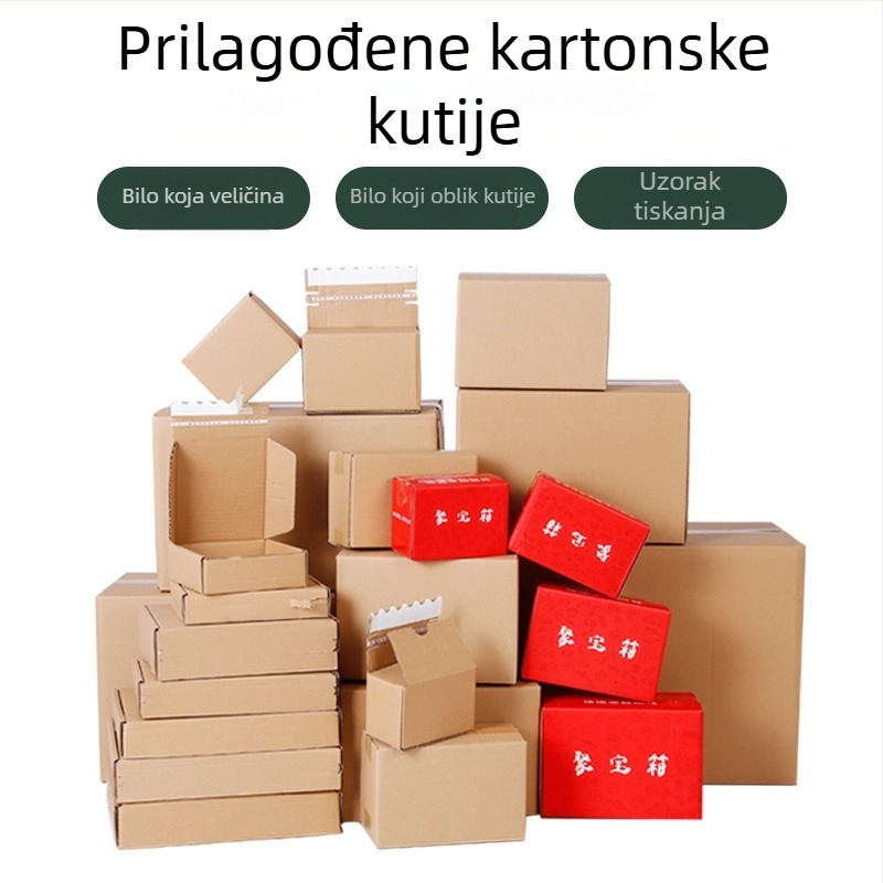 Sklopiva kartonska kutija od valovitog kartona, 3-slojna, 250 g/m², otporna na tlak i pad