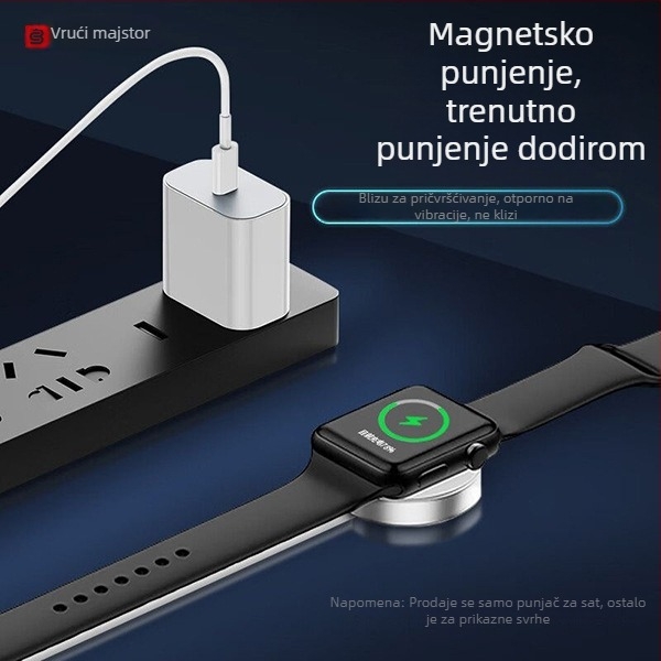 Apple Watch bežični magnetski punjački kabel s PD, SX03 – Hot-Blooded Craftsman, za cijelu seriju Watch45678S9