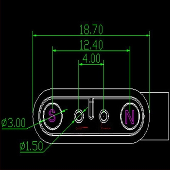 Magnetski USB kabel za punjenje za pametni sat/narukvicu, razmak 2-pinski 4,0 mm, kompatibilan s modelima China Mobile C1, Fumei Tong, Guardian Star, CYW4, G5
