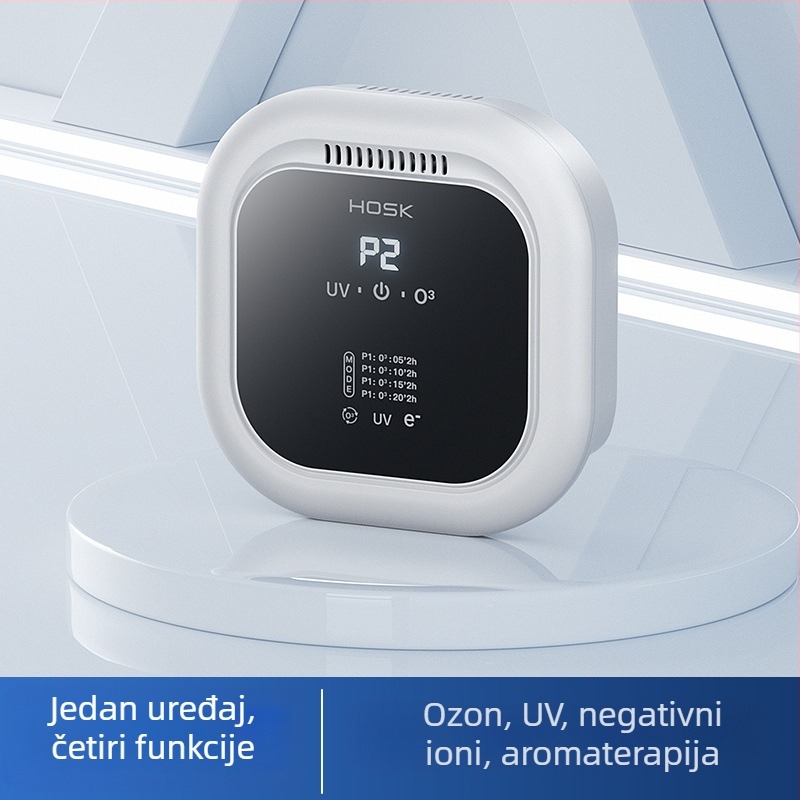 Kućni pročišćivač zraka s negativnim ionima, UV zračenjem i ozonom, 50 m³/h, zidni