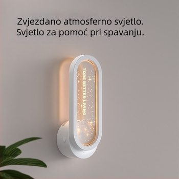 Pročišćivač zraka za kupaonu s negativnim ionima, uklanjanje mirisa i formaldehida, tih način rada i zvjezdano ambijentalno svjetlo