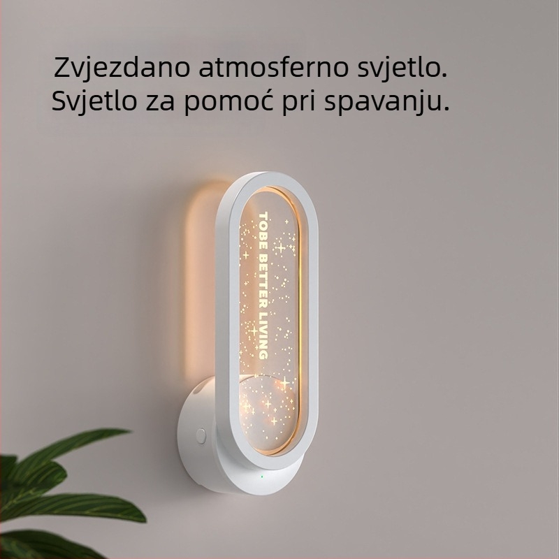 Pročišćivač zraka za kupaonu s negativnim ionima, uklanjanje mirisa i formaldehida, tih način rada i zvjezdano ambijentalno svjetlo