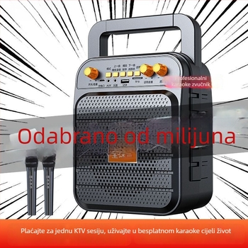 Karaoke sve-u-jednom zvučnik s ugrađenom baterijom, bežično punjenje, IPX4 vodootpornost, raspon frekvencija 40Hz–20kHz, SNR ≥100dB