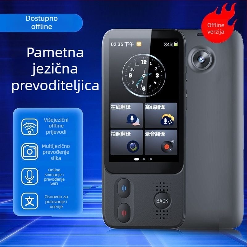 Offline inteligentni prevoditelj s simultanim prevodom, višejezični prijevod, prijevod fotografija, ABS kućište — idealno za poslovna putovanja