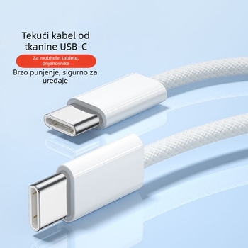 Apple-kompatibilan USB-C pleteni kabel za punjenje za iPhone 15/16, brzo punjenje, 60W, 3C certificiran
