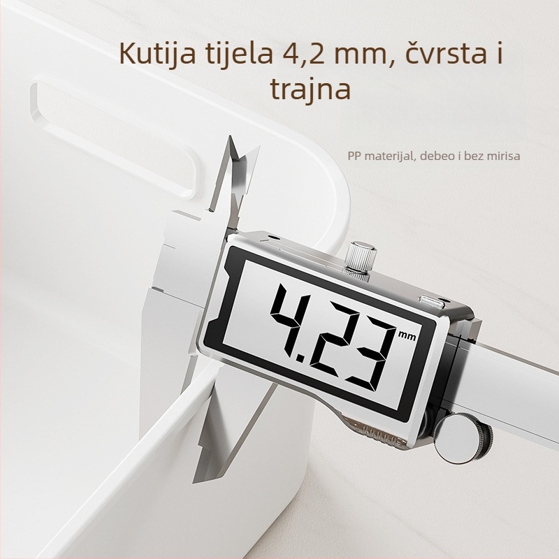 Desktop kutija za pohranu s ladicama, kapacitet 20–30 L, PP plast, otporna na prašinu, ručno nošenje