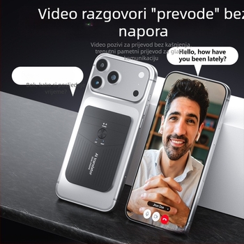 Prijenosni prevoditelj, offline prijevod u stvarnom vremenu uz simultanu interpretaciju, Bluetooth povezana aplikacija, kućište od PC-aluminijske legure
