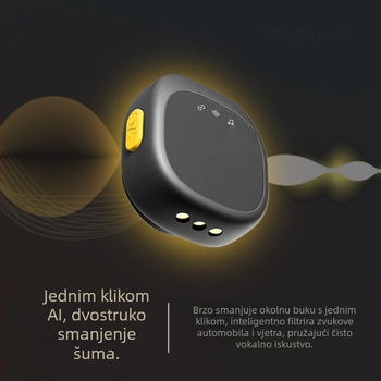D07 Bežični lavalier mikrofon s magnetskom kopčom za prijenos uživo — Bluetooth 5.2, ugrađena baterija 300–500 mAh, trajanje 3–6 h, frekvencijski raspon 20 Hz–20 kHz, SNR ≥60 dB
