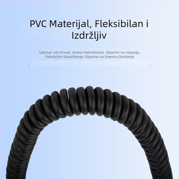 Longtaki aviacijski kabel za univerzalne uređaje | opružni metalni priključak | ovlaštena privatna marka