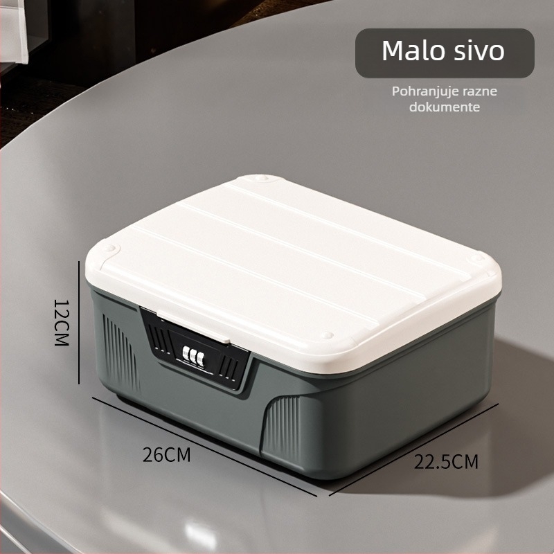 Lockable ABS kutija za pohranu lozinki, kapacitet 10–20 L, otporná na prašinu i vlagu, bez montaže