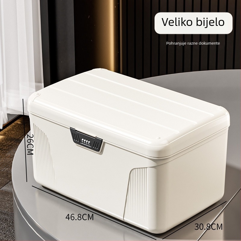 Lockable ABS kutija za pohranu lozinki, kapacitet 10–20 L, otporná na prašinu i vlagu, bez montaže